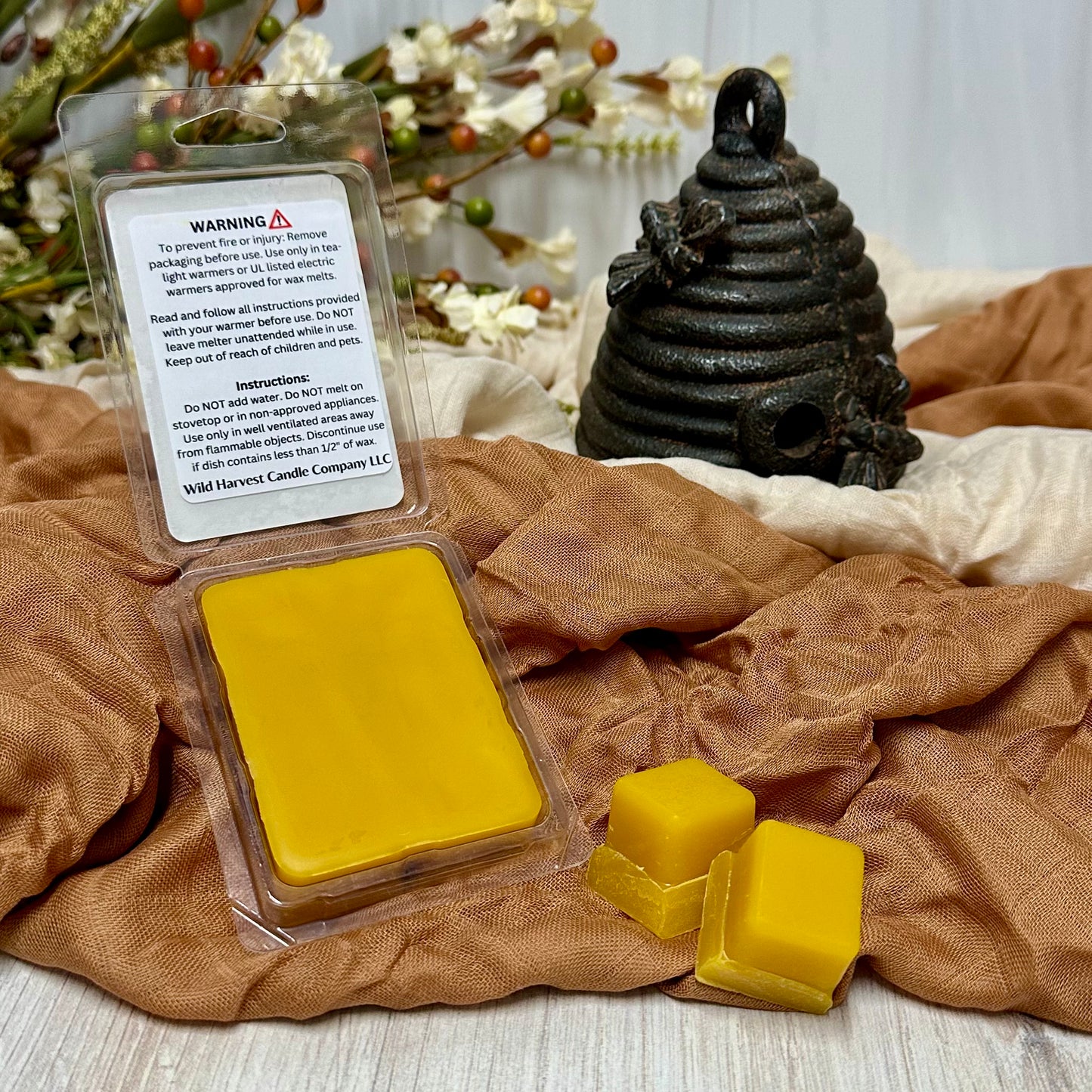 LEMON LAVENDER SCENTED - Pure Beeswax Melts for Warmers (1-PACK)