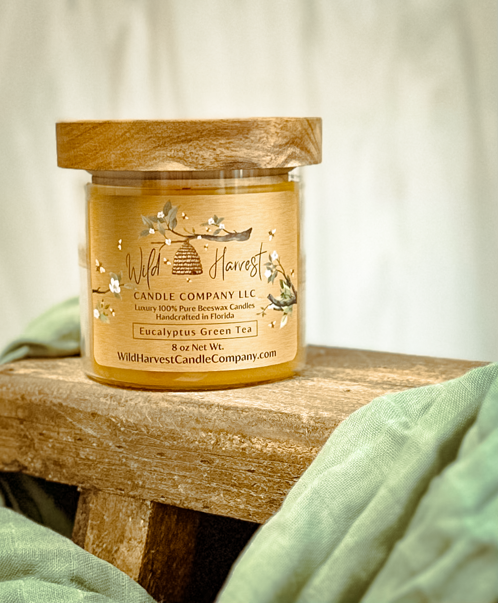 2-Pack Mix or Match 8 oz Scented Pure Beeswax Candles - Candle Gift Set