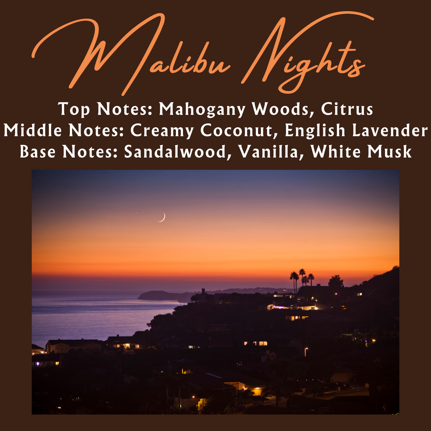 Malibu Nights Scented - Pure Beeswax Melts (1-Pack)