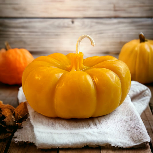 Pumpkin Beeswax Candle