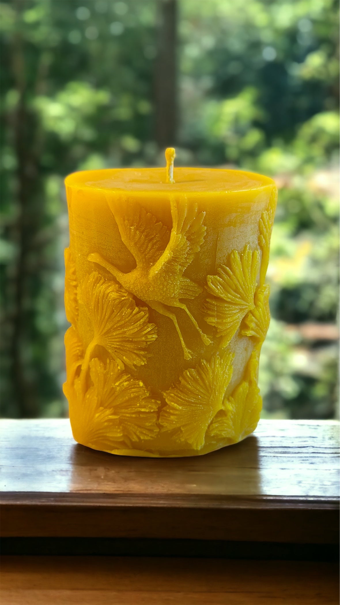 Florida Wilderness Theme Pure Beeswax Pillar Candle