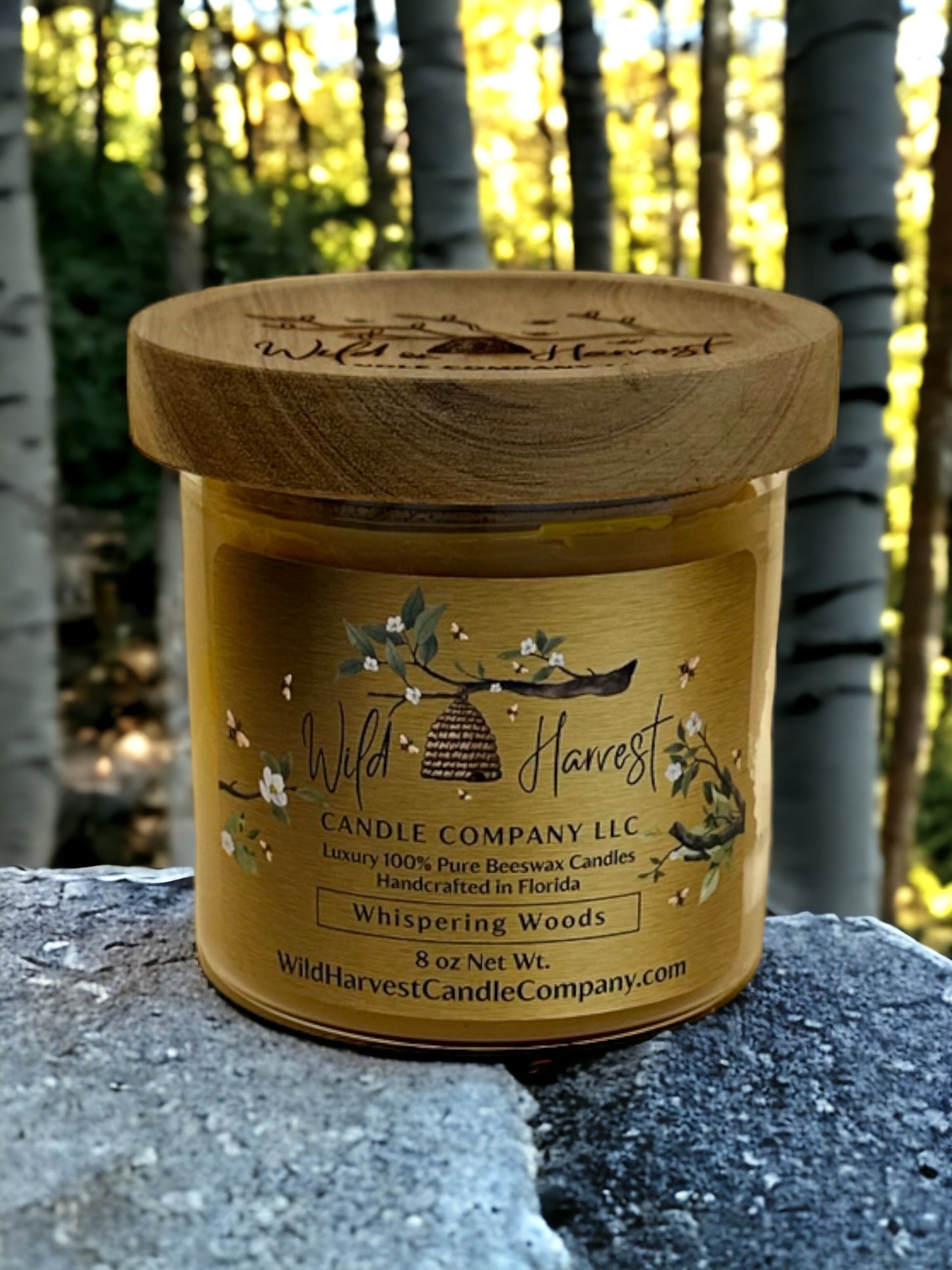 2-Pack Mix or Match 8 oz Scented Pure Beeswax Candles - Candle Gift Set