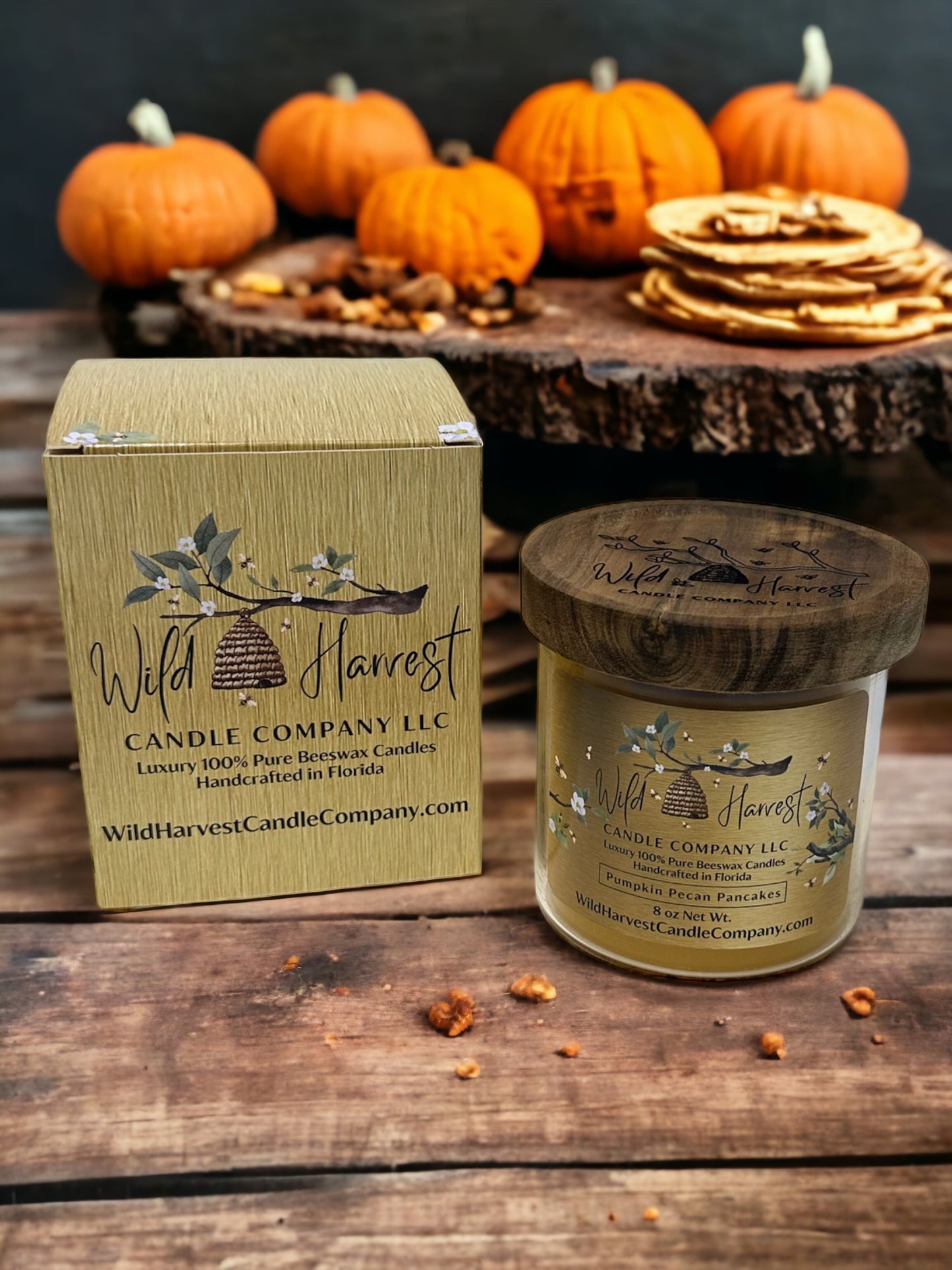 Scented Pure Beeswax Candles, 8 oz net wt - Choose Your Scent