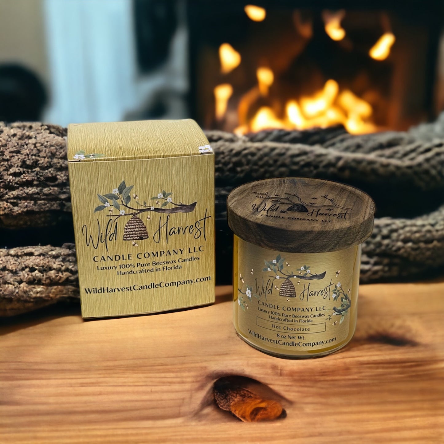 2-Pack Mix or Match 8 oz Scented Pure Beeswax Candles - Candle Gift Set