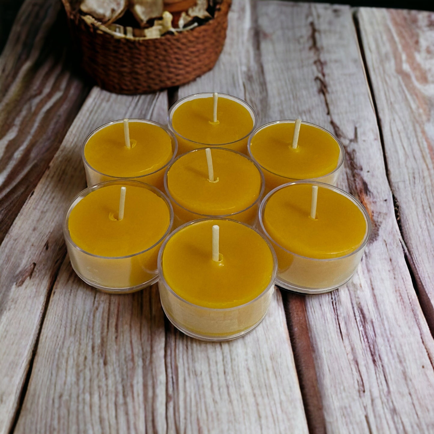 Tealight Beeswax Candles Bulk 100% Pure Natural Beeswax