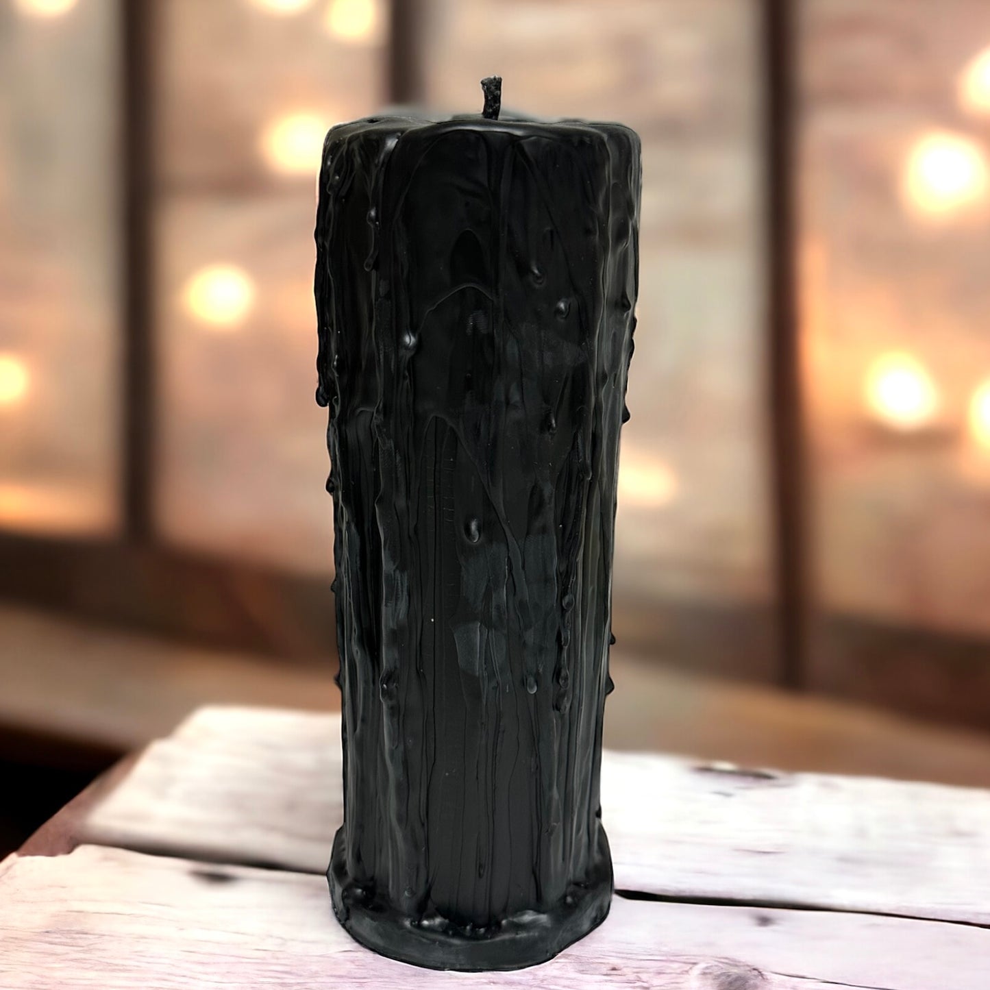 Hand Poured Drippy Pure Beeswax Pillar Candles 3" x 9"