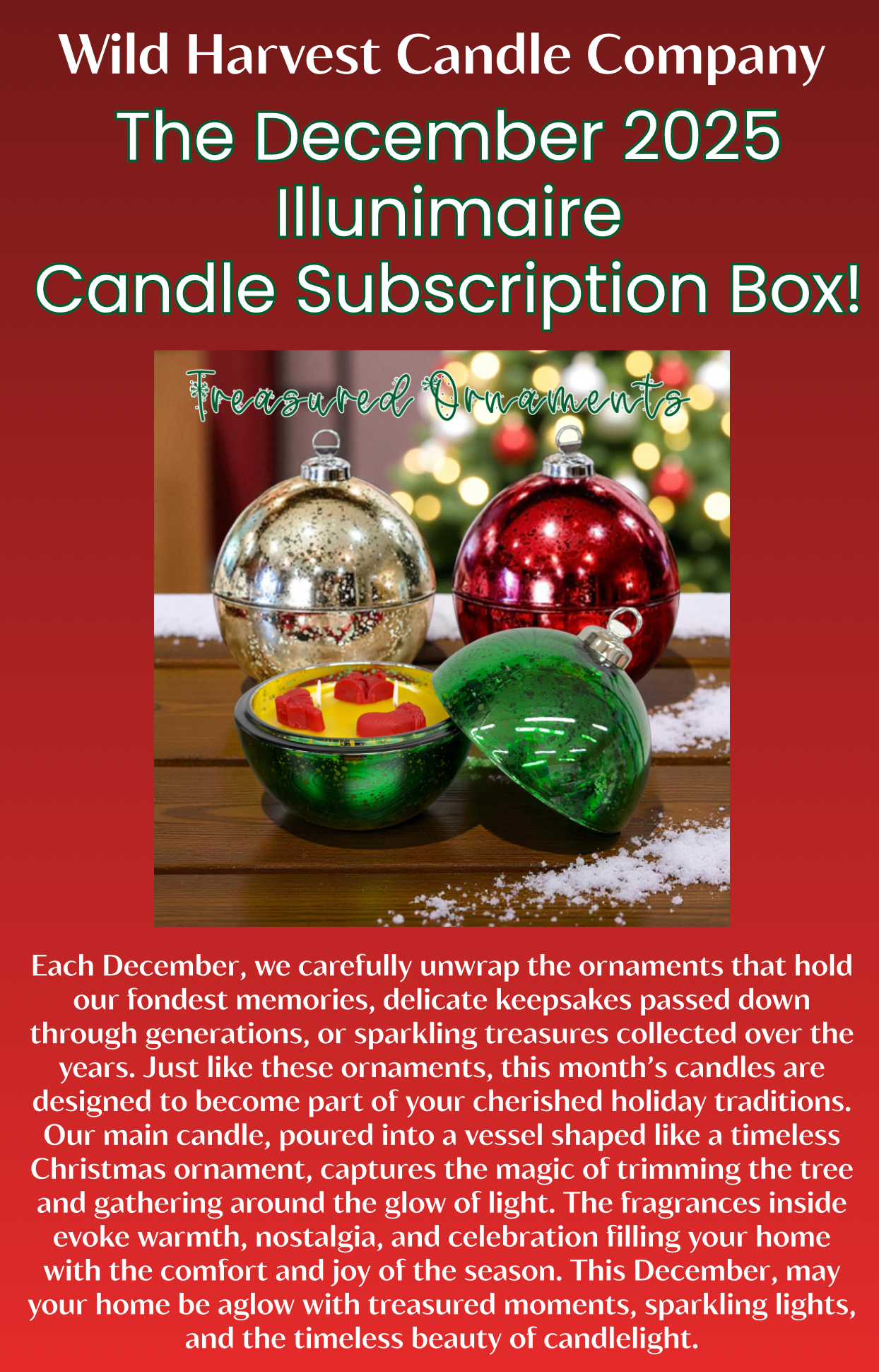 Mini Illuminaire Candle Box – Handcrafted Beeswax Candle & Self-Care Gift Subscription | Wild Harvest & Annora Bloom