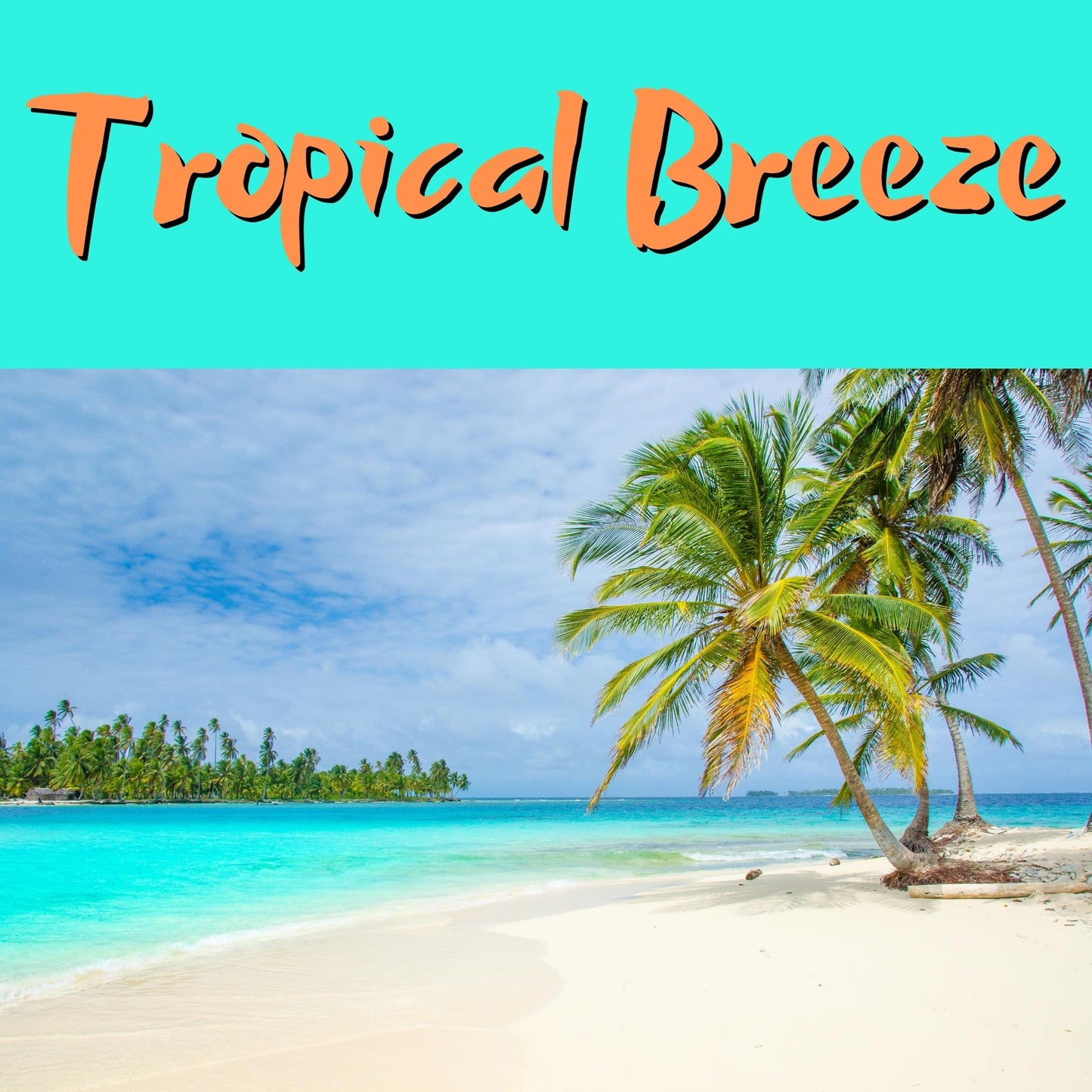 TROPICAL BREEZE SCENTED - Pure Beeswax Candle