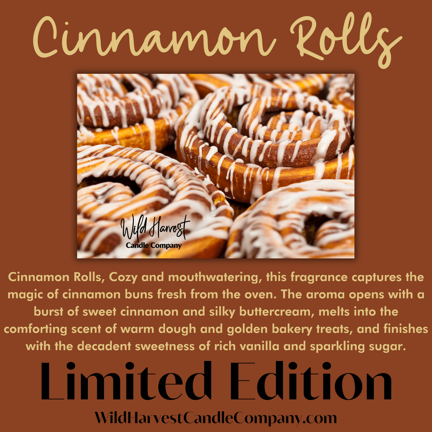 Cinnamon Rolls SCENTED - Pure Beeswax Melts