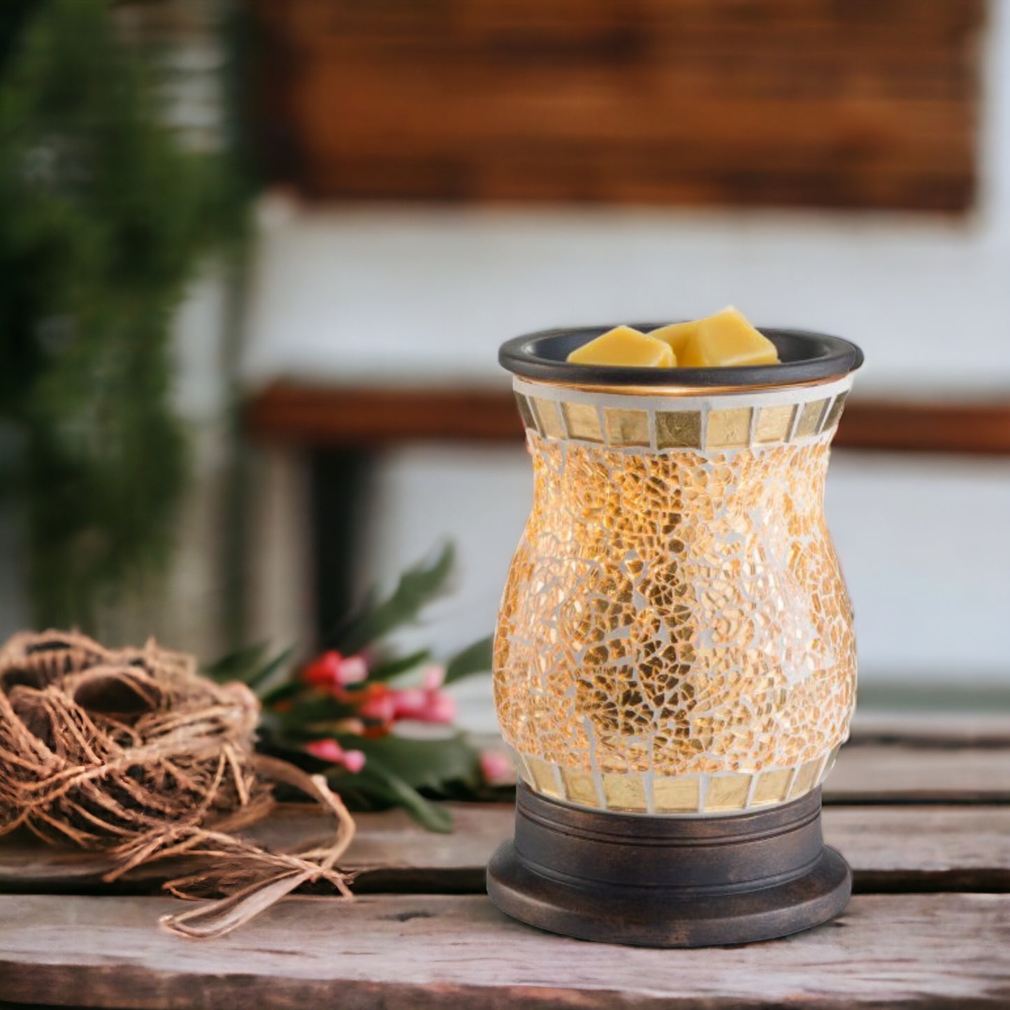 Gilded Glass Illumination Fragrance Wax Warmer