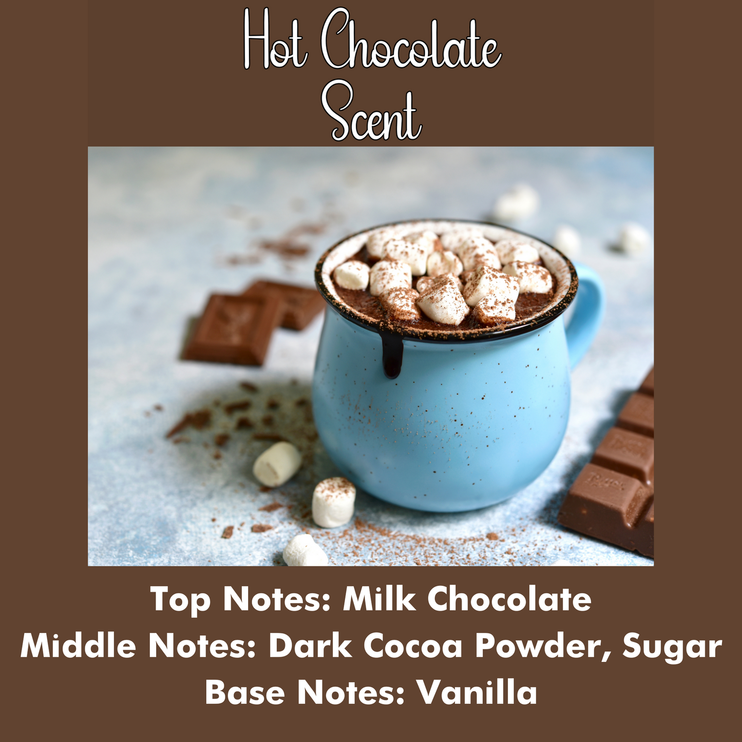 Hot Chocolate Scented - Pure Beeswax Melts for Warmers (1 Pack)