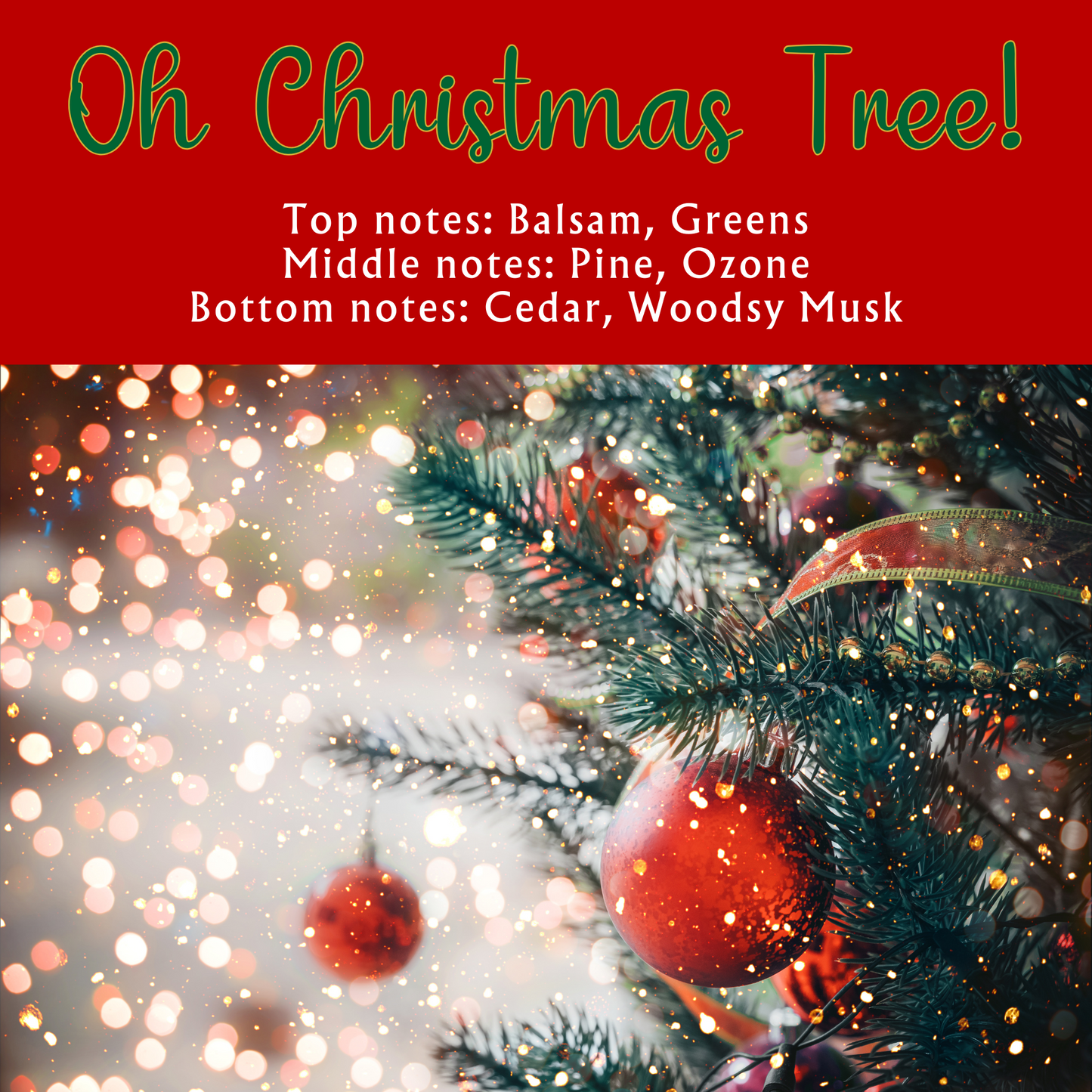 Oh Christmas Tree! Scented - Pure Beeswax Melts (1-Pack)