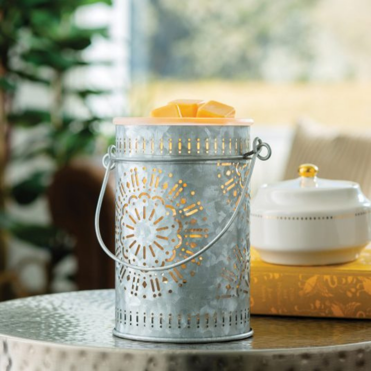 Galvanized Tin Illumination Fragrance Wax Warmer