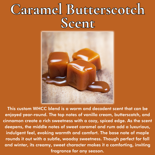 CARAMEL BUTTERSCOTCH SCENTED - Pure Beeswax Melts for Warmers, (1-PACK)