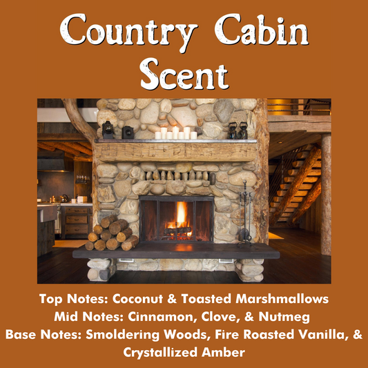 COUNTRY CABIN SCENTED - Pure Beeswax Melts for Warmers, (1-PACK)