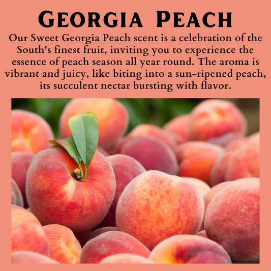 Georgia Peach Scented - Pure Beeswax Melts (1-Pack)