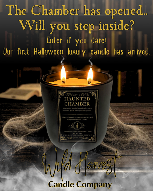 Haunted Chamber – Halloween Limited Edition Scented Pure Beeswax Candle