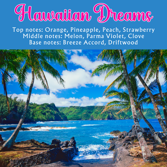 Hawaiian Dreams Scented - Pure Beeswax Melts for Warmers (1-PACK)