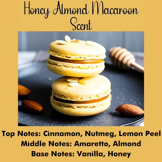Honey Almond Macaroon Scented - Pure Beeswax Melts for Warmers (1-Pack)