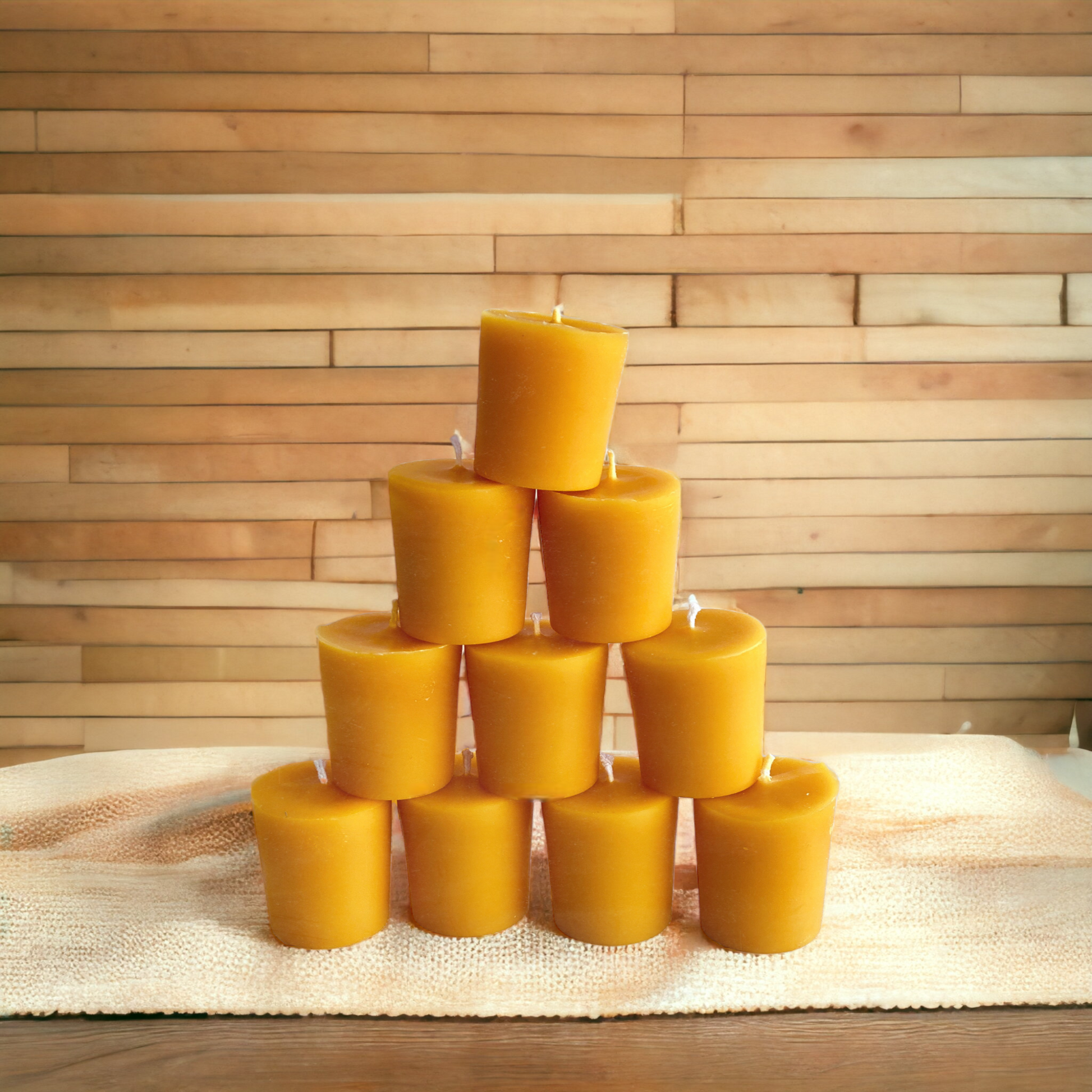 Pure Beeswax Votive Candles – Wild Harvest Candle Company / Annora Pure Beeswax Votive Candles – Wild Harvest Candle Company / Annora