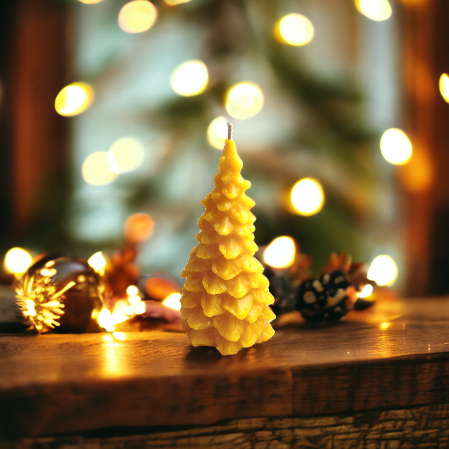 Christmas Tree Pure Beeswax Candles