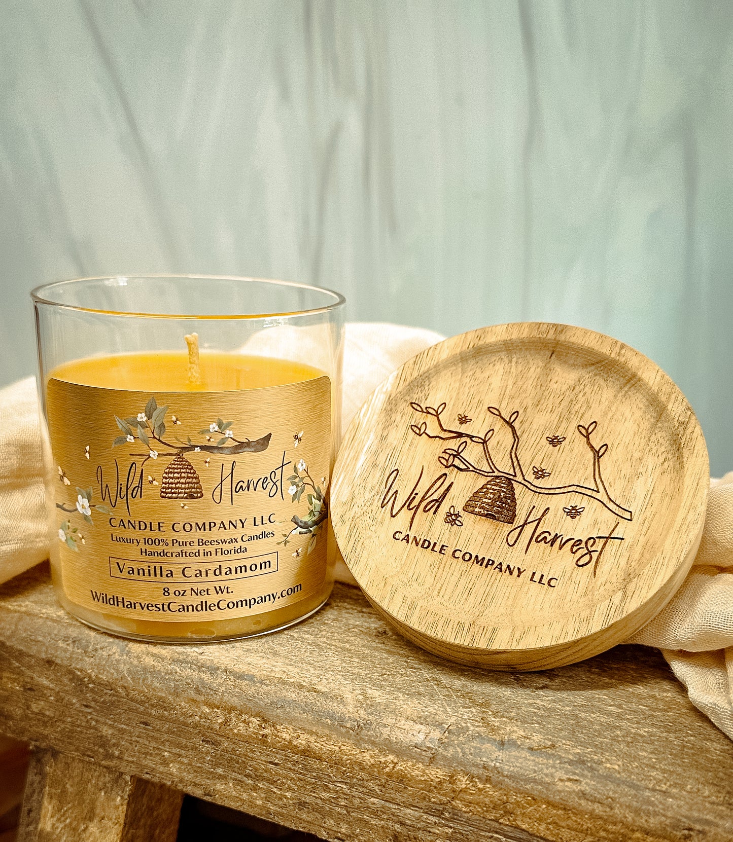 2-Pack Mix or Match 8 oz Scented Pure Beeswax Candles - Candle Gift Set