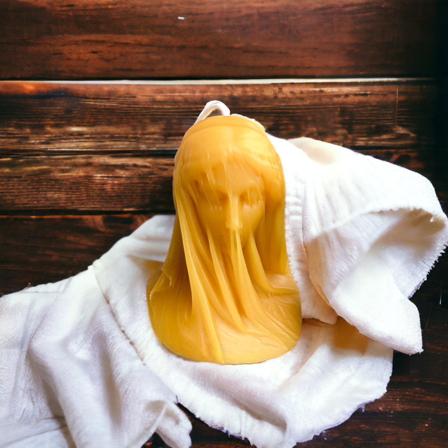 Veiled Lady Pure Beeswax Candle
