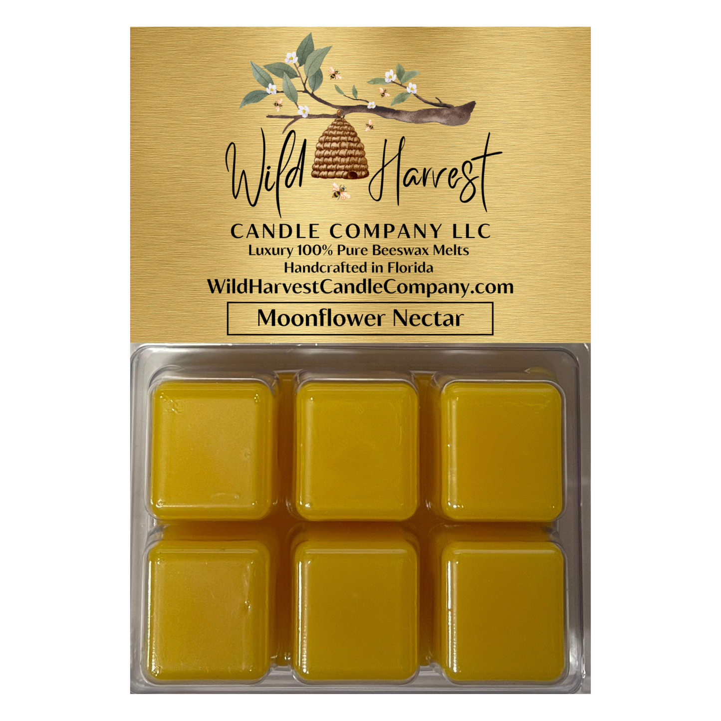 Moonflower Nectar Scented - Pure Beeswax Melts for Warmers (1-Pack)