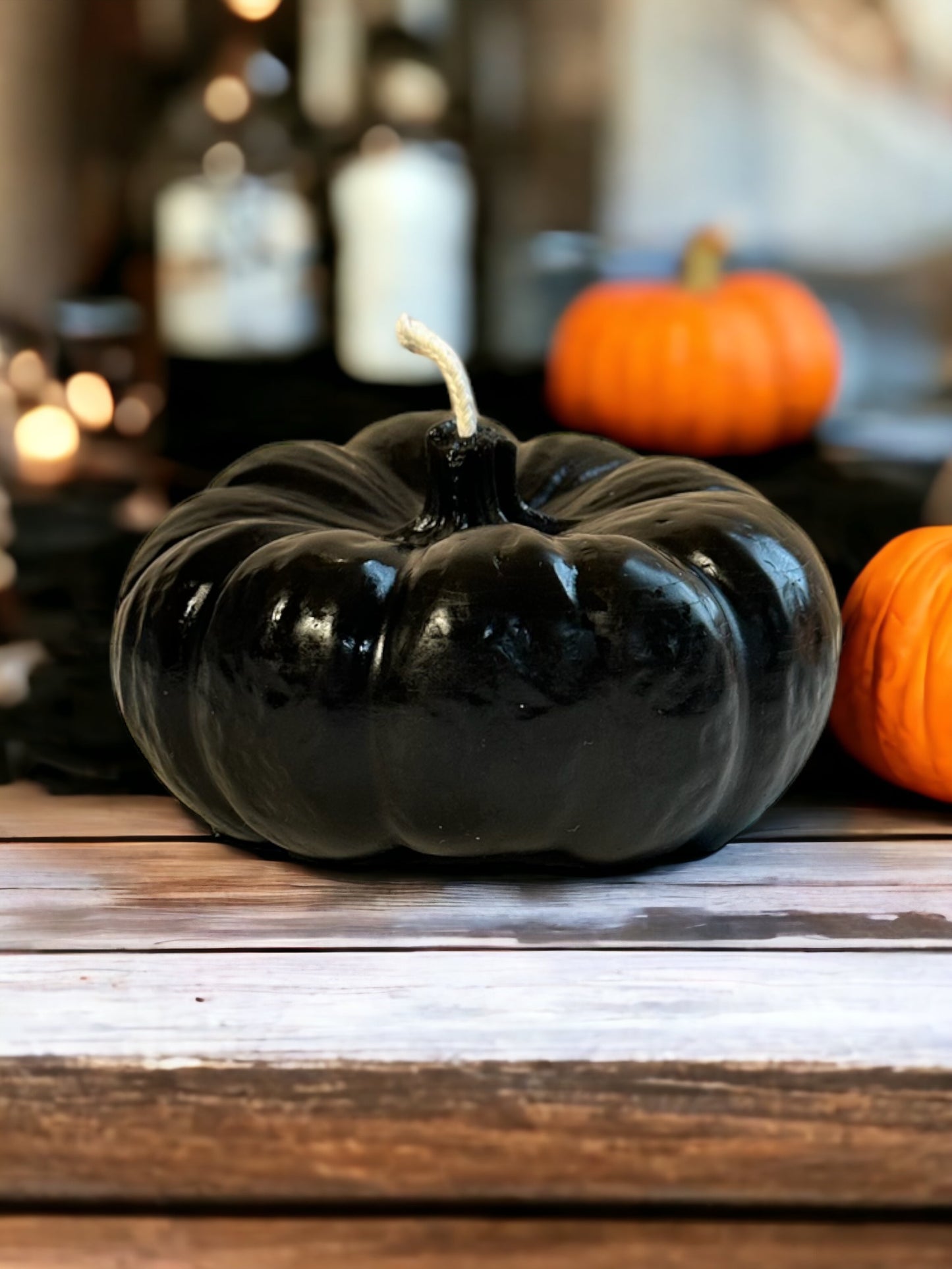 Black Pumpkin Beeswax Candle