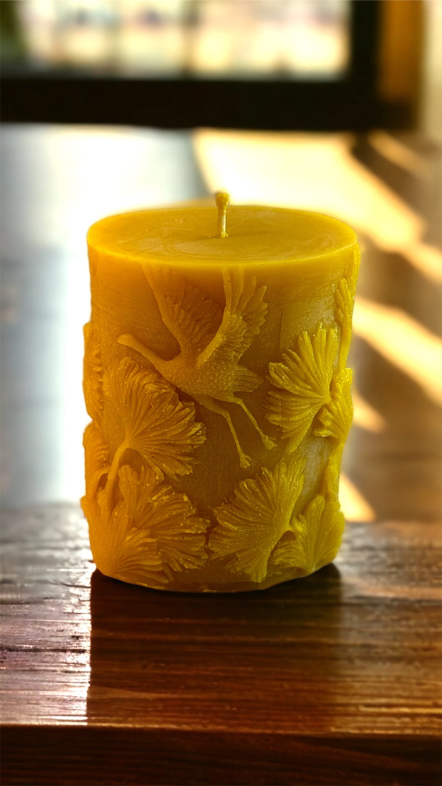 Florida Wilderness Theme Pure Beeswax Pillar Candle