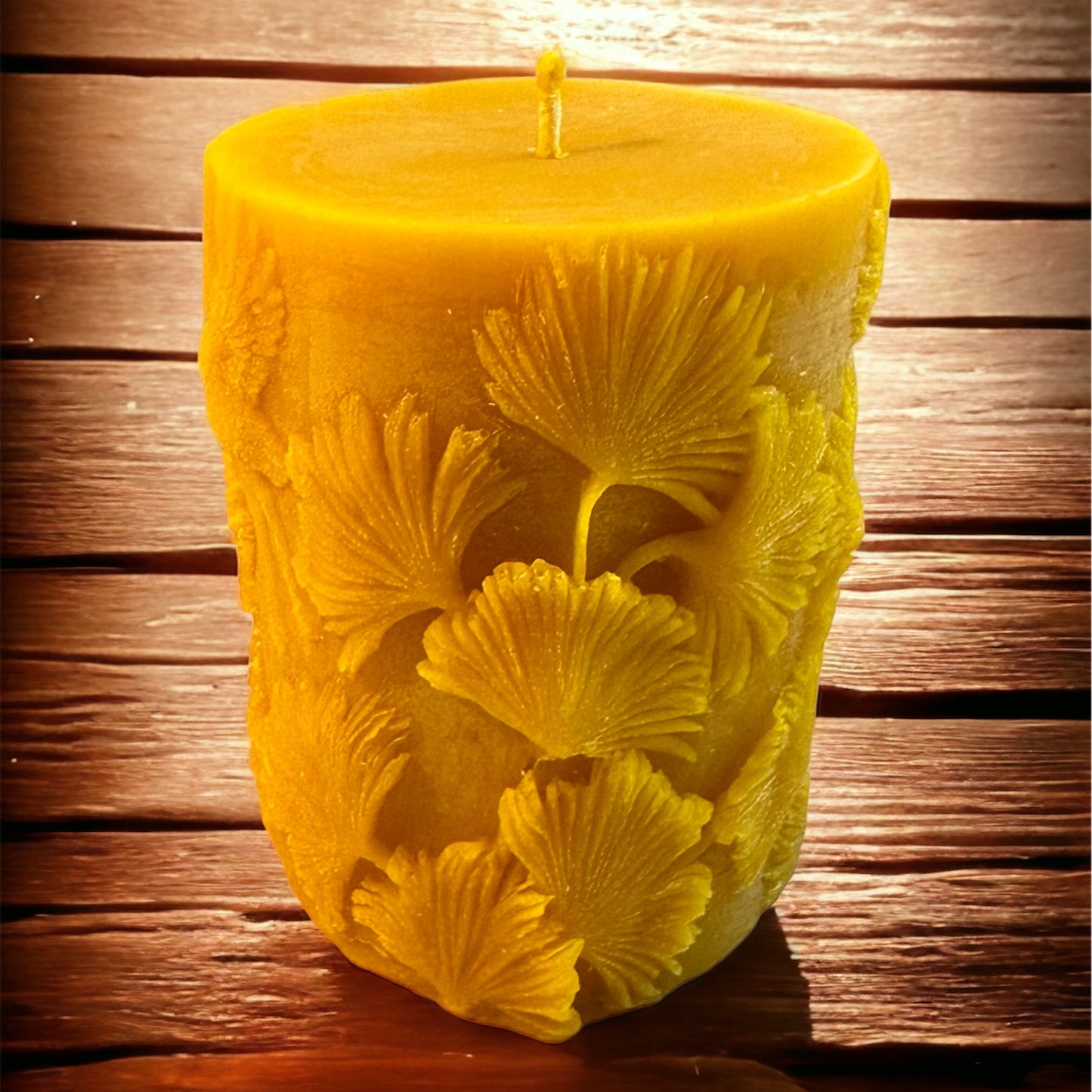 Florida Wilderness Theme Pure Beeswax Pillar Candle