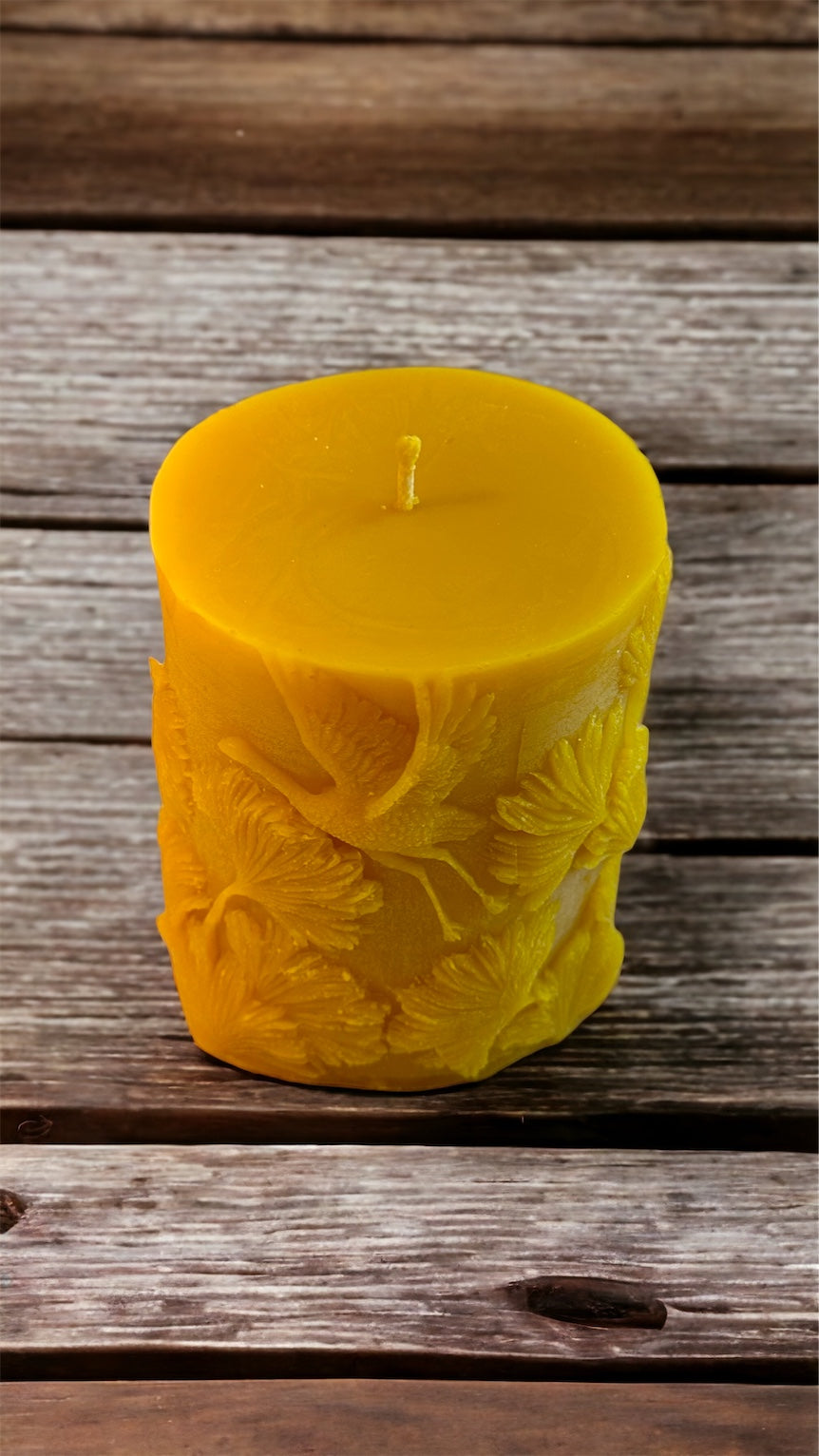 Florida Wilderness Theme Pure Beeswax Pillar Candle