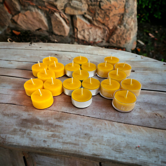 Pure Beeswax Tea Light & Votives Candles Handcrafted – Wild Harvest Candle  Company LLC