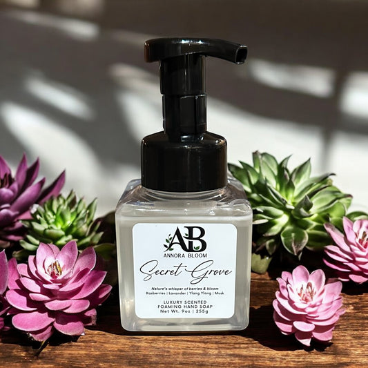 Secret Garden – Luxury Boutique Foaming Hand Soap 9 oz | Handcrafted by Annora Bloom