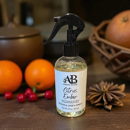 Citrus Ember – Handcrafted Luxury Linen & Room Spray  8 oz - Annora Bloom