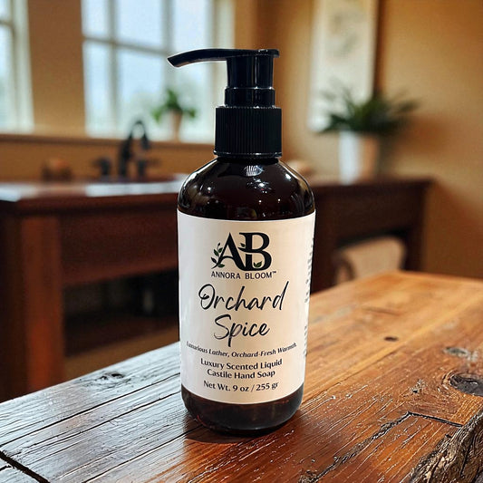 Orchard Spice – Luxury Liquid Castile Hand Soap 9 oz | Handcrafted by Annora Bloom