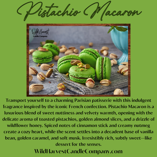 PISTACHIO MACARON SCENTED - Pure Beeswax Melts for Warmers, (1-PACK)