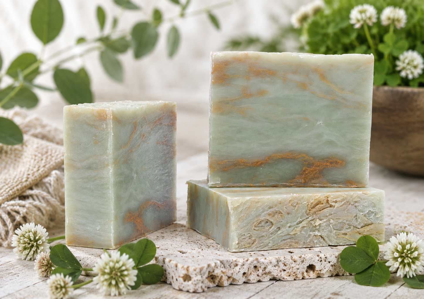 Sweet Green Clover Organic Handmade Soap
