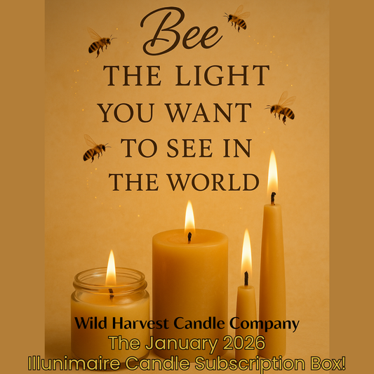 Mini Illuminaire Candle Box – Handcrafted Beeswax Candle & Self-Care Gift Subscription | Wild Harvest & Annora Bloom