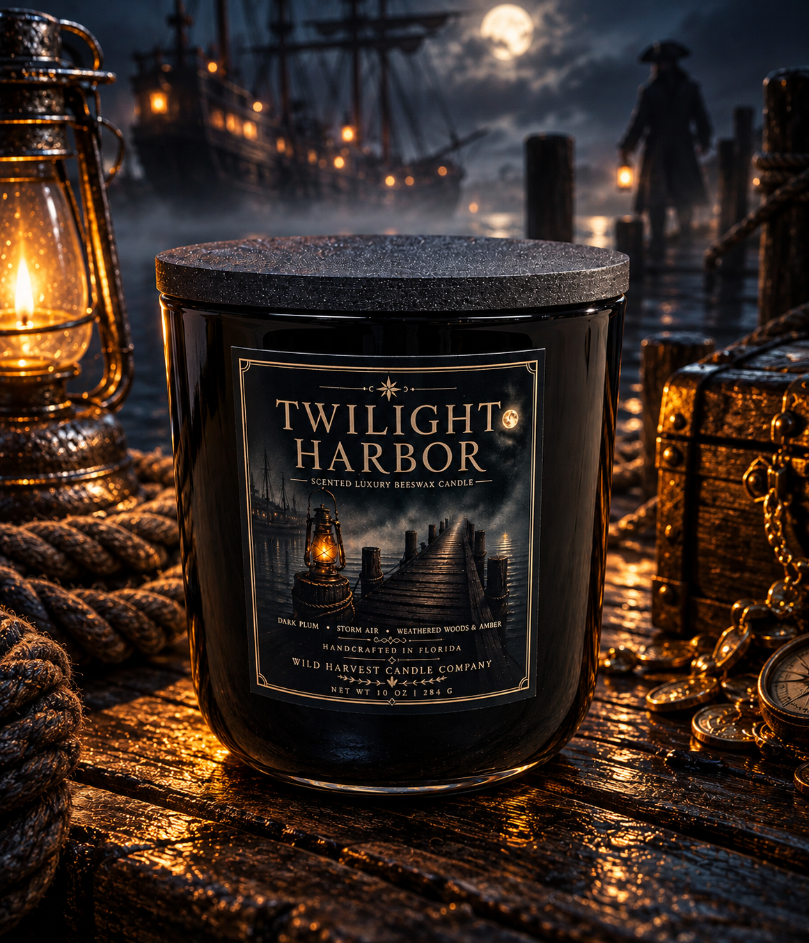 Twilight Harbor | Luxury Scented Beeswax Candle