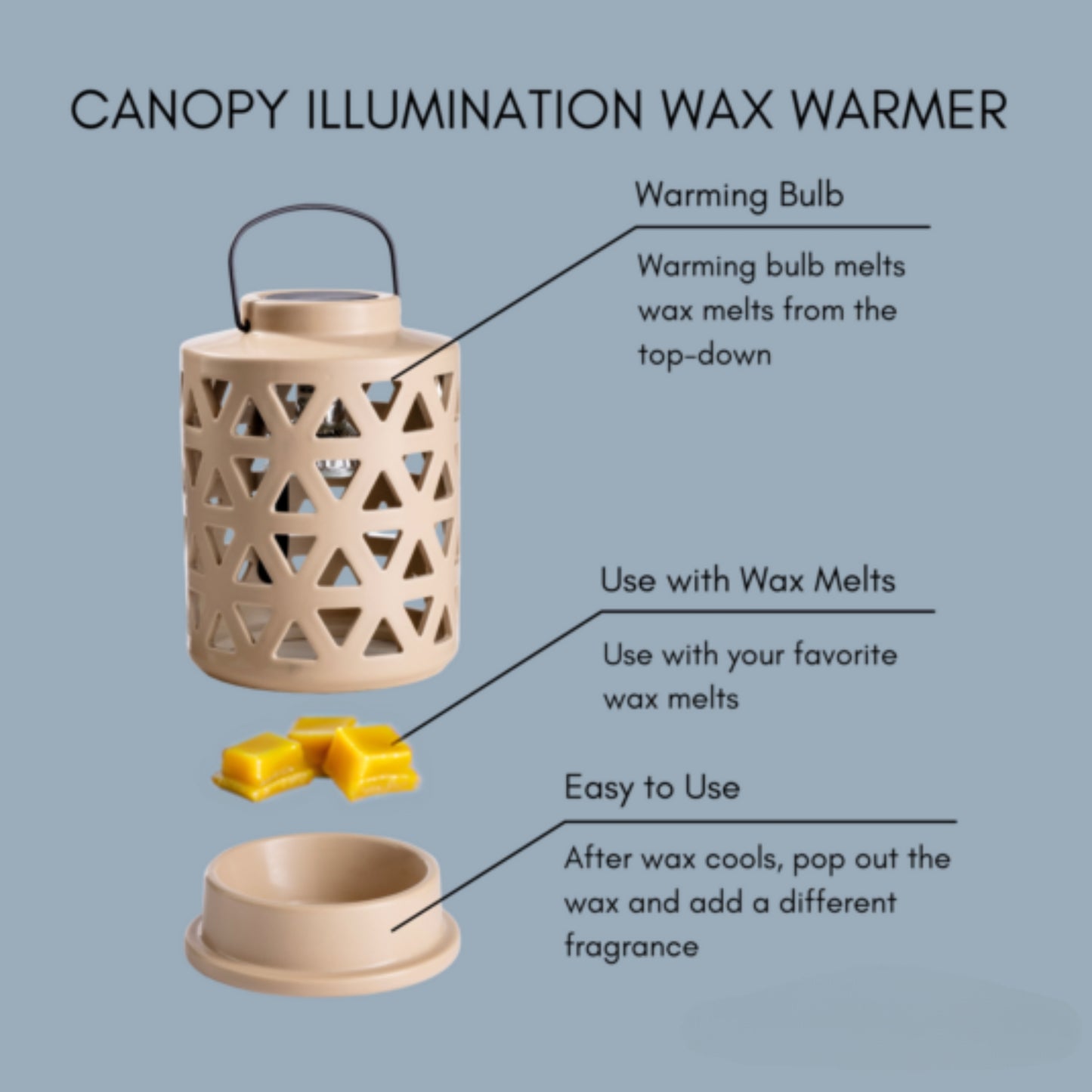 Geo Lantern Canopy Illumination Fragrance Wax Warmer