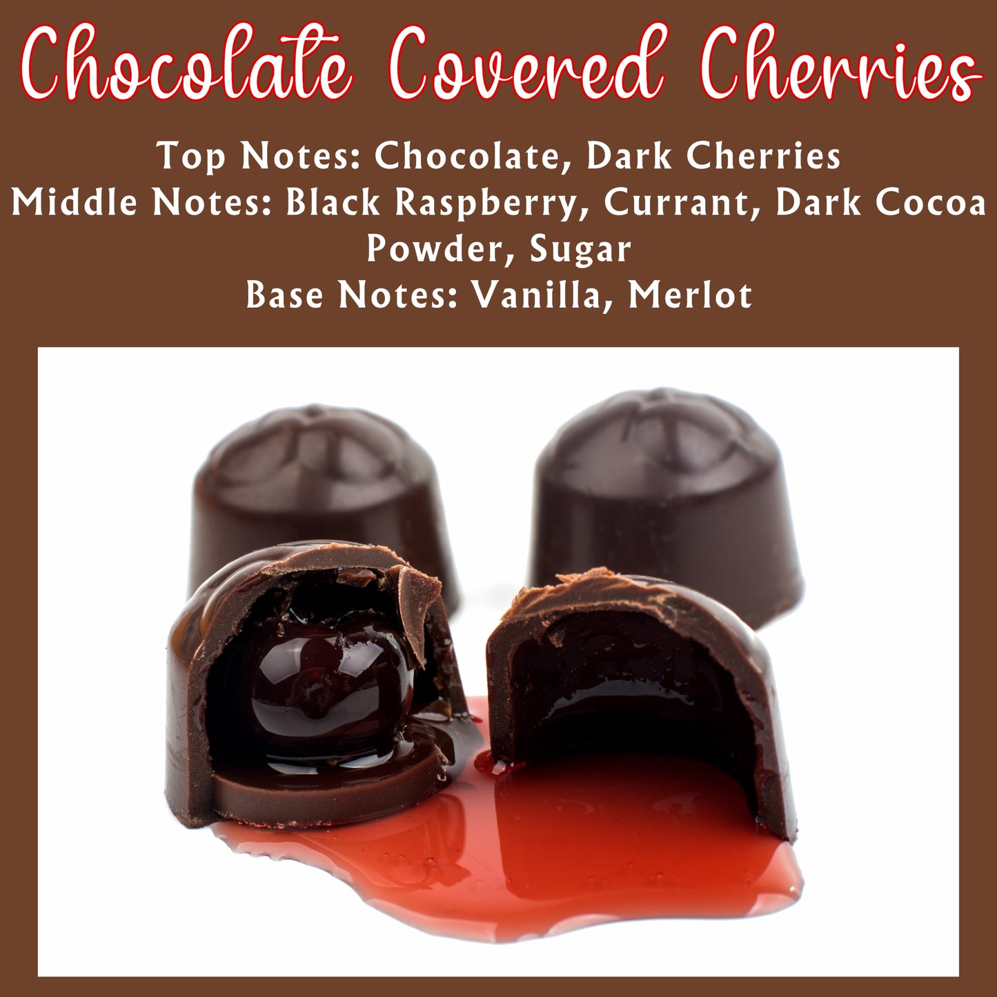 Chocolate Covered Cherries Scented - Pure Beeswax Melts