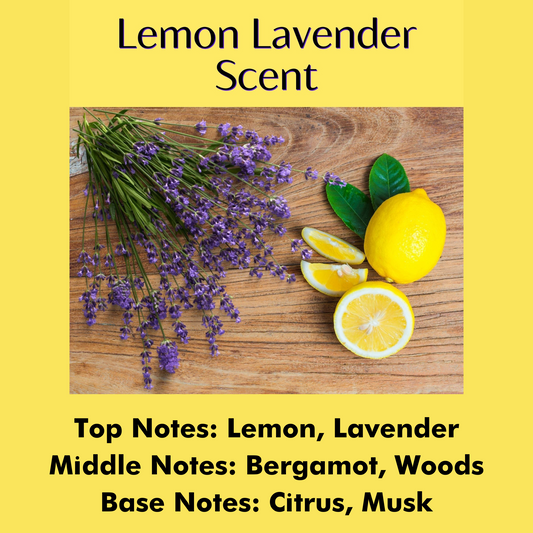 LEMON LAVENDER SCENTED - Pure Beeswax Melts for Warmers (1-PACK)