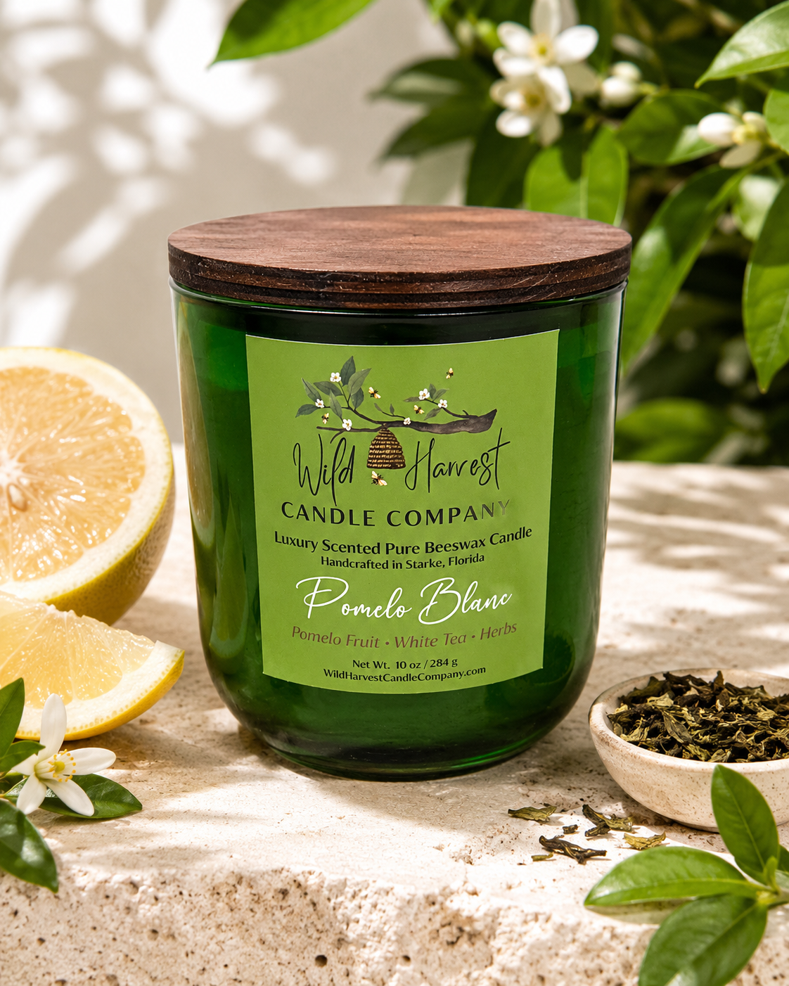 Pomelo Blanc Beeswax Candle