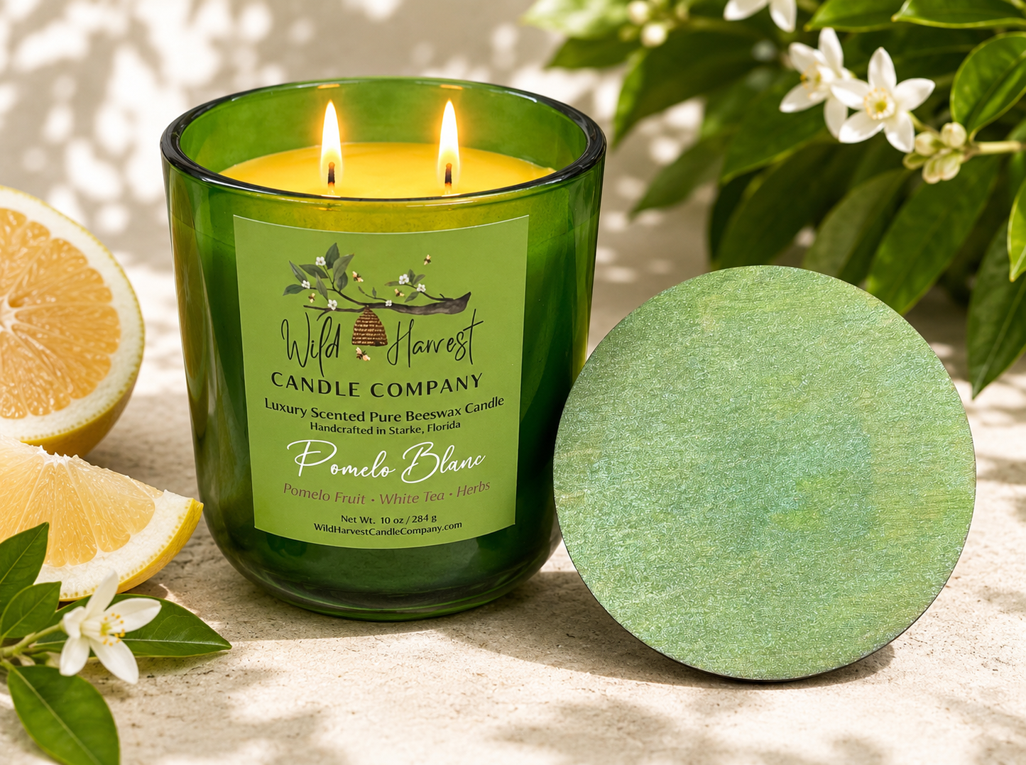 Pomelo Blanc Beeswax Candle