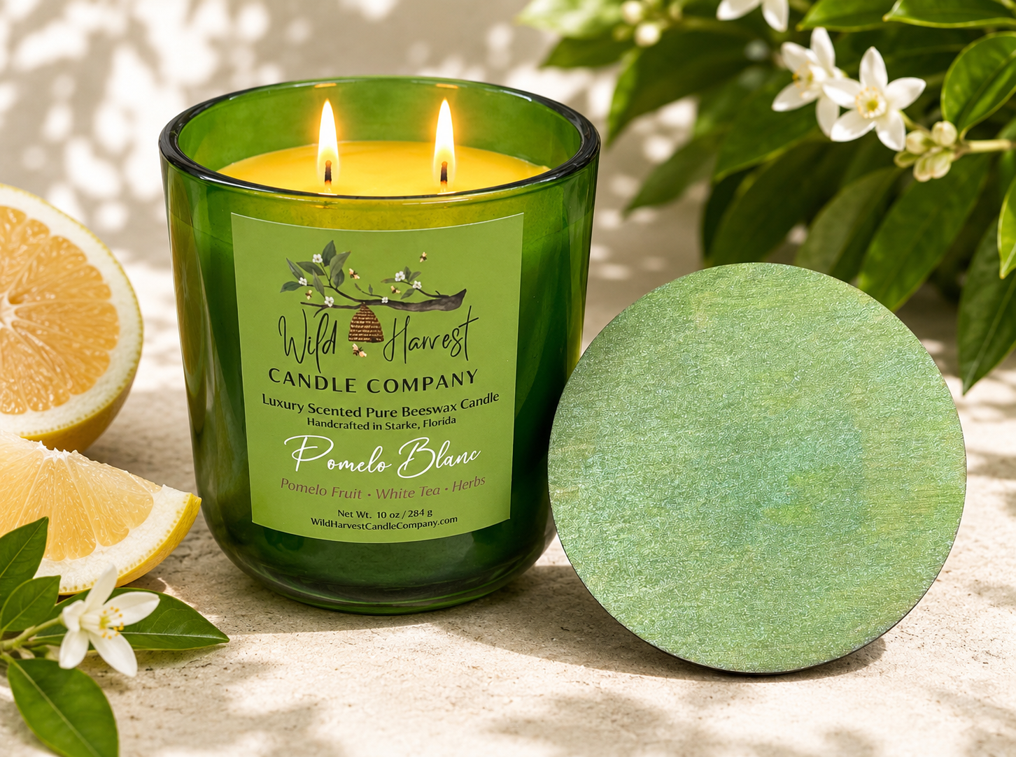 Pomelo Blanc Beeswax Candle