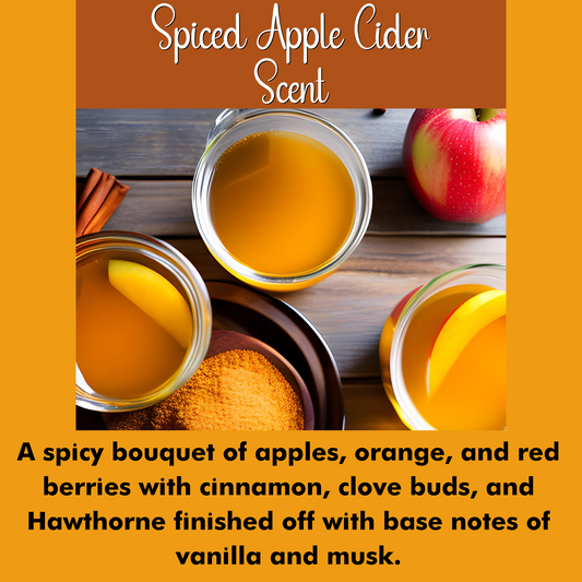 Spiced Apple Cider Scented - Pure Beeswax Melts for Warmers (1-PACK)