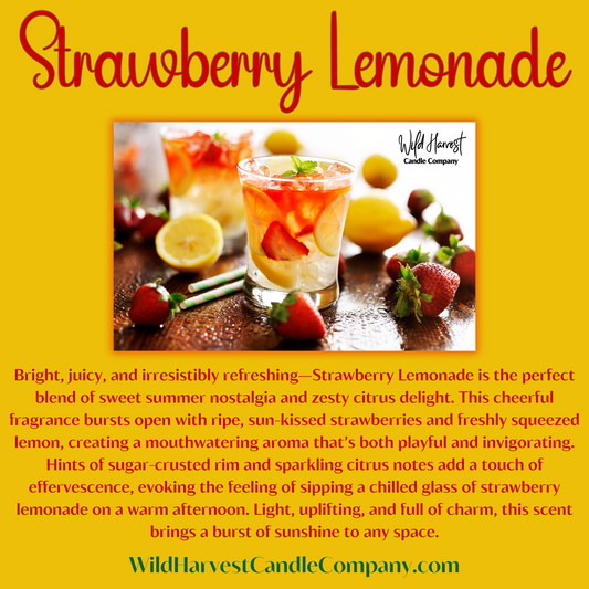STRAWBERRY LEMONADE SCENTED - Pure Beeswax Melts for Warmers, (1-PACK)